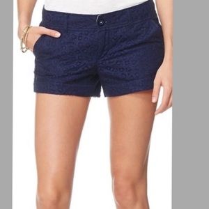 Lilly Pulitzer “the Walsh short” with lace overlay